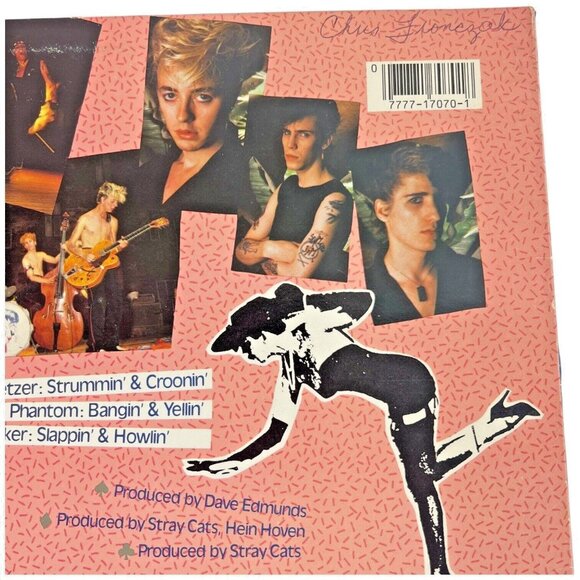 Stray Cats Built For Speed Vinyl LP 1982 EMI America ‎ST-17070 Record Album VG+ - Picture 5 of 7